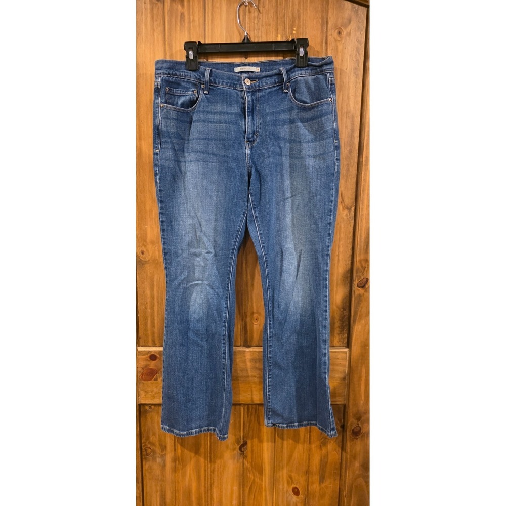 Levi's‎ 515 Bootcut Jeans Womens Size 14 Blue Denim Five Pockets Outdoor Comfort